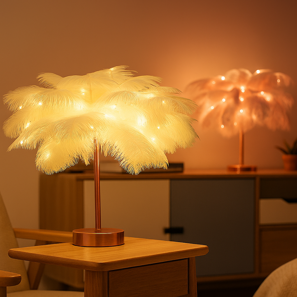 Harmoniskt fjäder led lampa