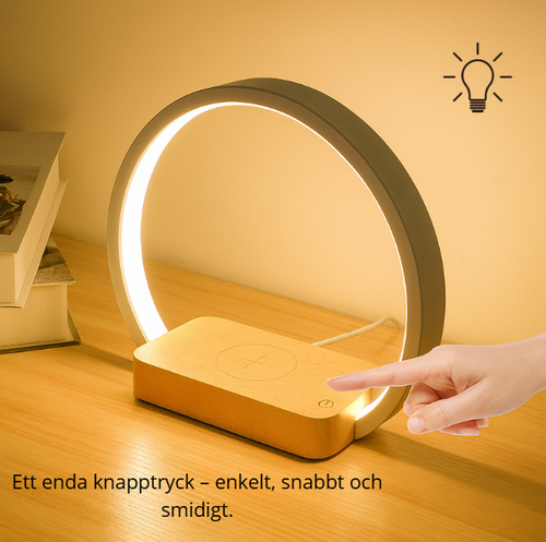 Bordslampa - Ljus och laddning i harmoni