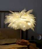 Harmoniskt fjäder led lampa