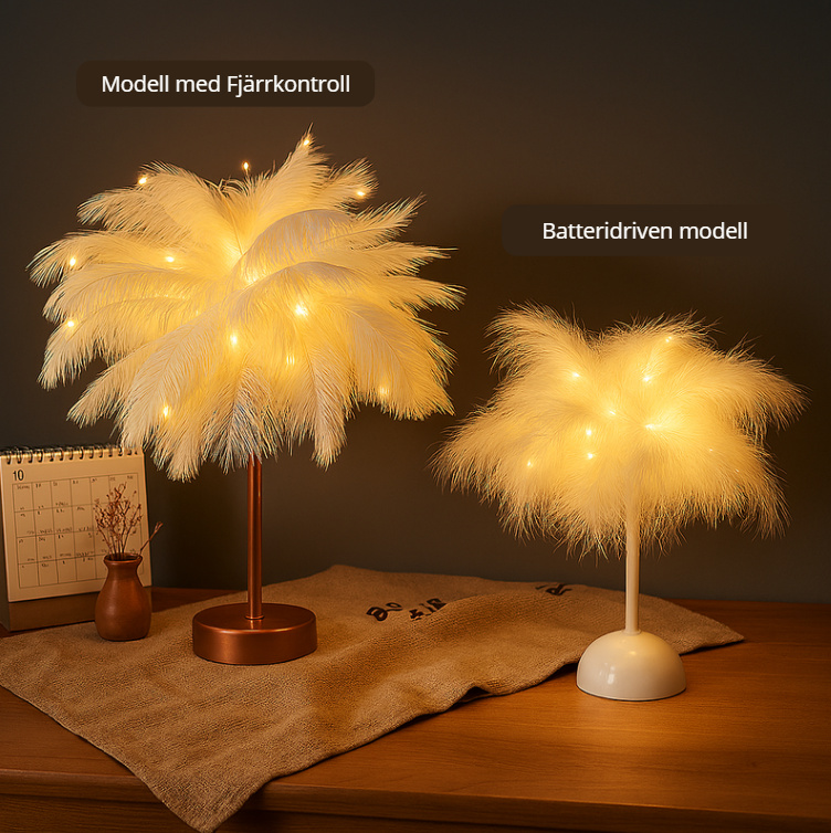 Harmoniskt fjäder led lampa